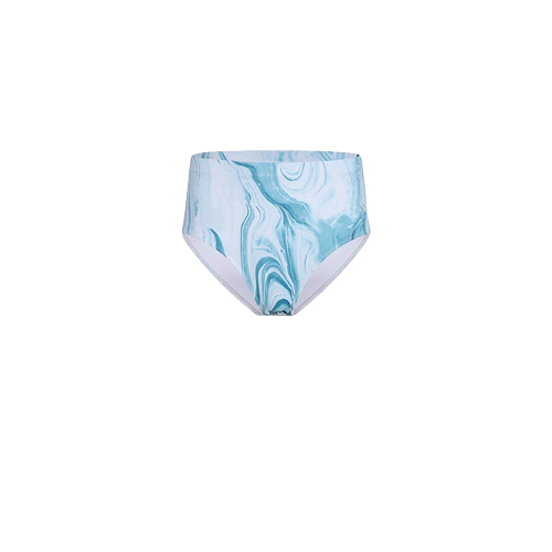 Water Printed High Waisted Bikini Set