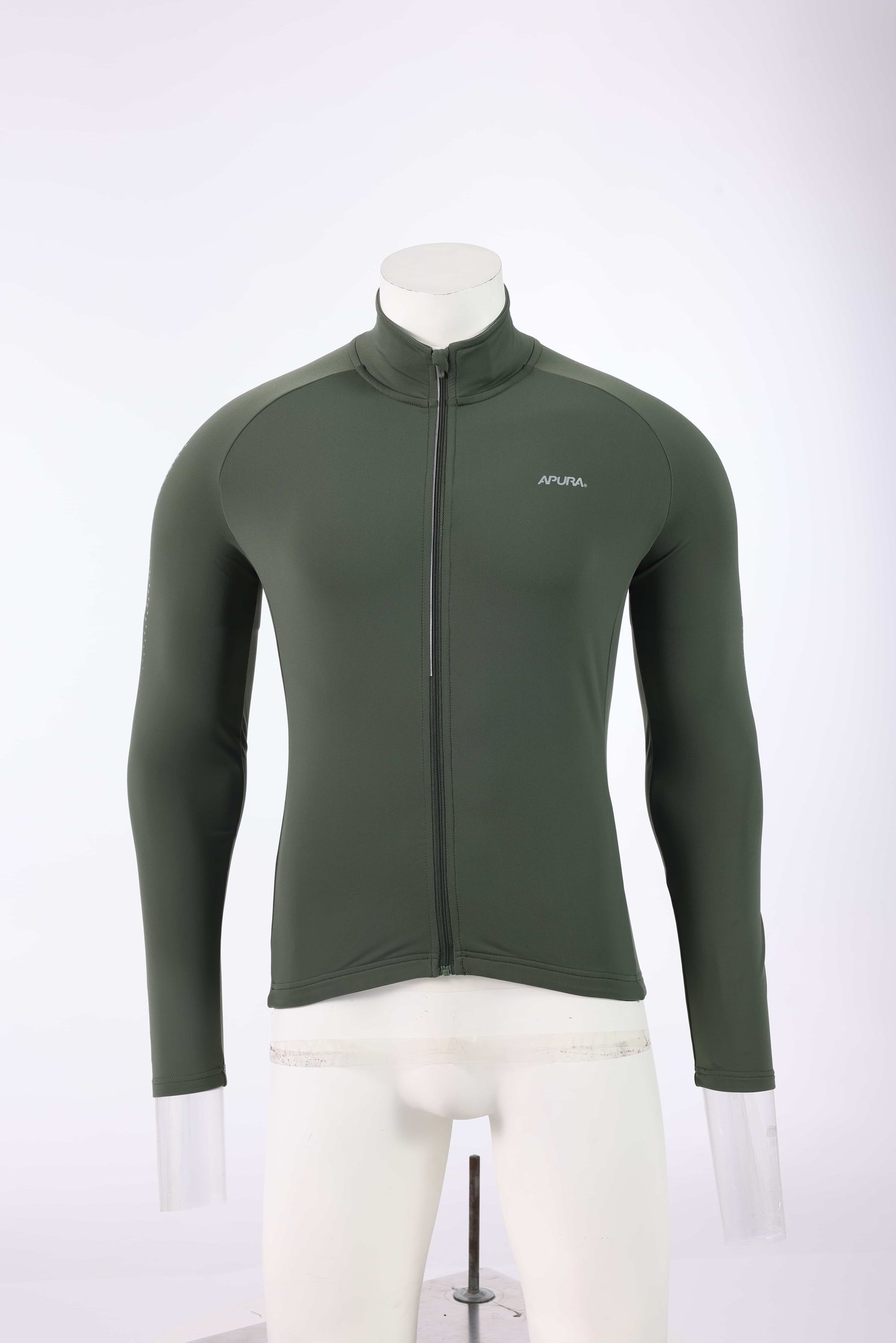 Men&#x27;s Full Zip Solid Cycling Clothes
