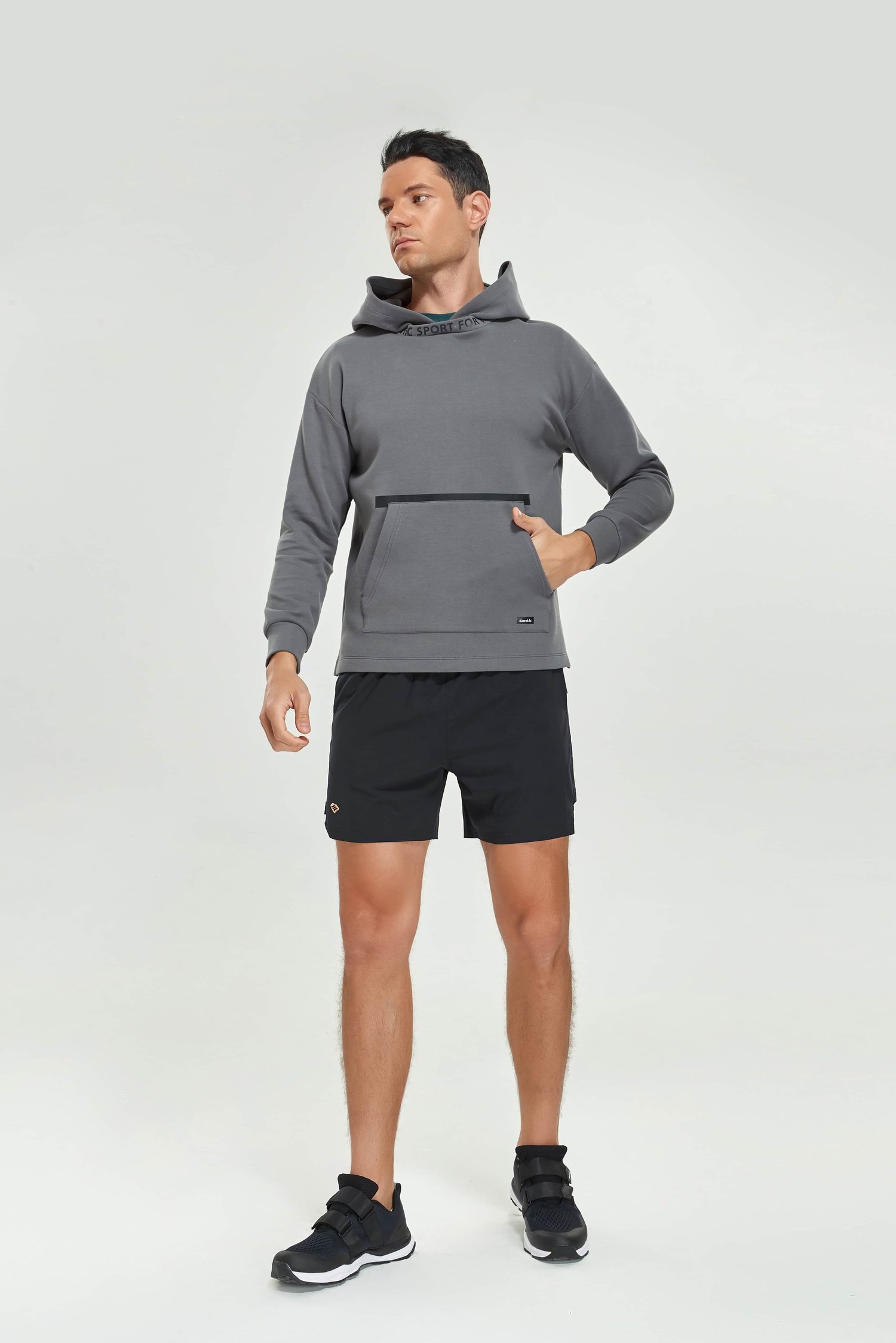 Athleisure Hoodie With Front Pocket